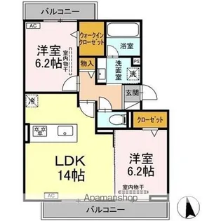ベレンジュ【3階】の間取り