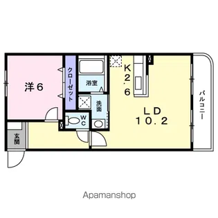 イーストサイドストリート【4階】の間取り