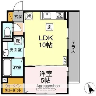 フィールドコート緑が丘【1階】の間取り