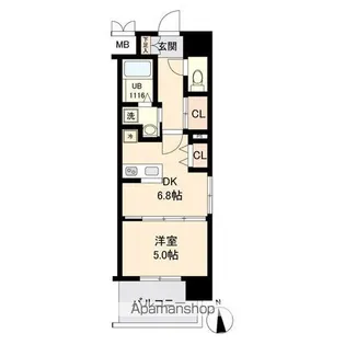 LASANTE榴岡公園【7階】の間取り