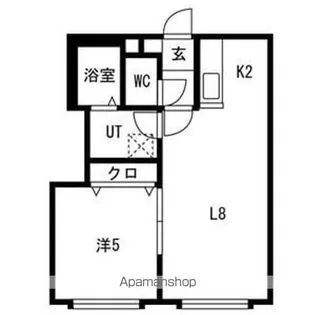 サンセットハイツ平岸【108号室号室】の間取り