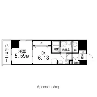 アスコット苦竹駅前【212号室】の間取り