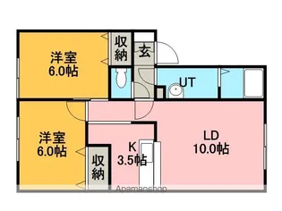 ハイマート手稲【201号室】の間取り