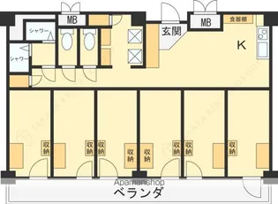 T’sCOLLEGE近畿大学前【462号室】の間取り