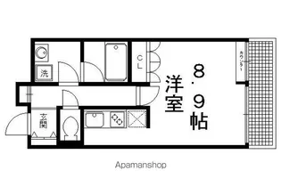 アーバネックス北大路【202号室】の間取り