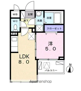 EXCELLENCE・幸【3階】の間取り