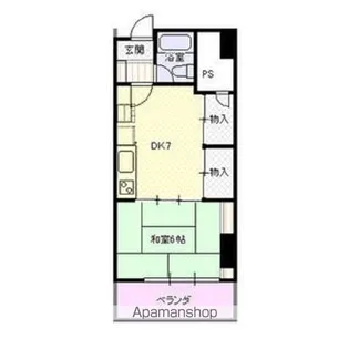 マンション菜園【208号室】の間取り