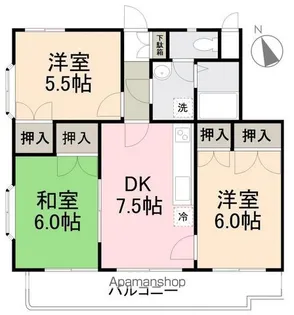 モアグローリーA・B【1階】の間取り