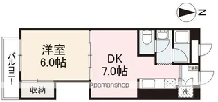 リバーボールマンション【4階】の間取り