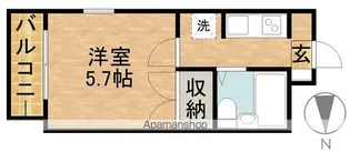 ガーデンコートTM和地山【2階】の間取り