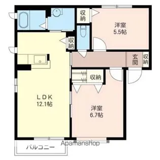 エミネンス【101号室】の間取り