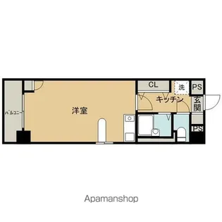 ベルビュー支倉【4階】の間取り