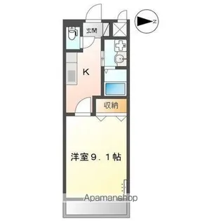 香川県高松市下田井町【アパート】の間取り