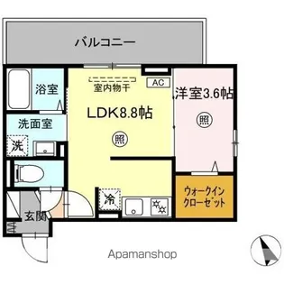 BRILLIA TWIN STAGE(ブリリア ツイン ステージ【2階】の間取り