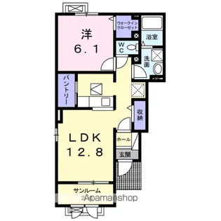 メゾン ド トパーズ【1階】の間取り