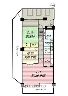 ライオンズヒルズ鎌倉山【1階】の間取り