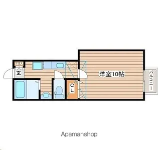 EXSTAGED棟【202号室】の間取り