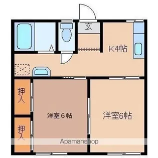 リバティ21 A【205号室】の間取り