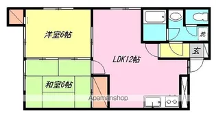 若宮コーポ【101号室】の間取り