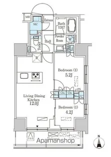 パークアクシス池袋【7階】の間取り