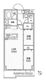 ドゥーエ曳舟【1階】の間取り