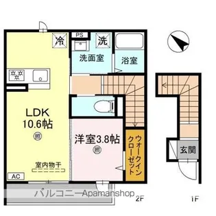 ESPRIT V(エスプリサンク)【2階】の間取り