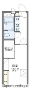 レオパレスシャルマン 藤【1階】の間取り