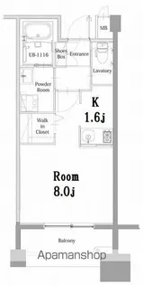 エンクレスト呉服町【505号室】の間取り