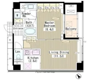 ランテンヌ四谷【2階】の間取り