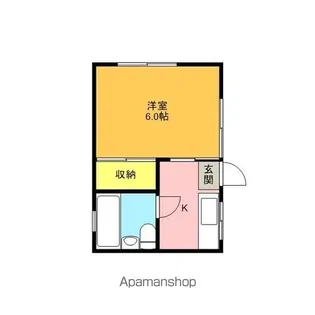 コーポ昭風【10B号室】の間取り