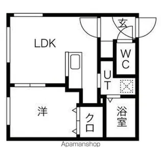 CIEL BLEU【203号室】の間取り