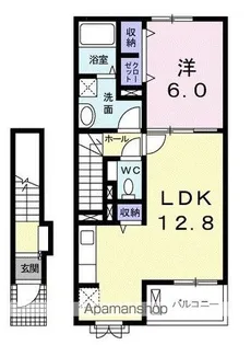 サンフィールド・セレナ A【2階】の間取り