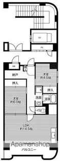 ビレッジハウス桜台タワー4号棟【8階】の間取り