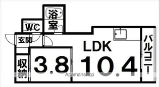 リベラル【305号室】の間取り