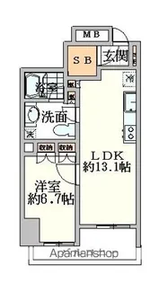 グランスイート神宮前【6階】の間取り