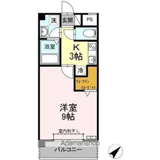 1Kの間取り画像