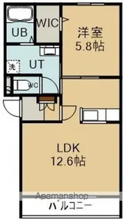 ルミエール富岡【2階】の間取り
