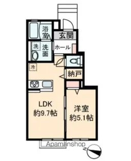 ガーデン ラピス【102号室号室】の間取り