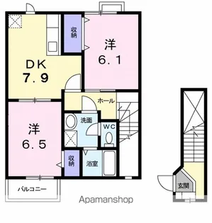 エクセレント小島【2階】の間取り