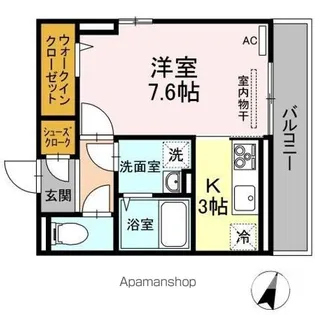 アグレッシブファイン【3階】の間取り
