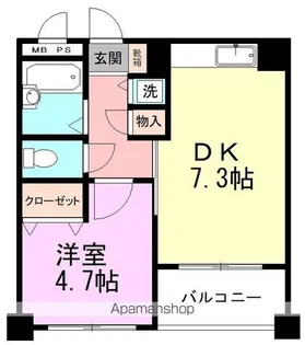 アミリス【3階】の間取り