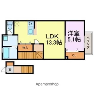 SAKYO (サキョウ) 6【2階】の間取り