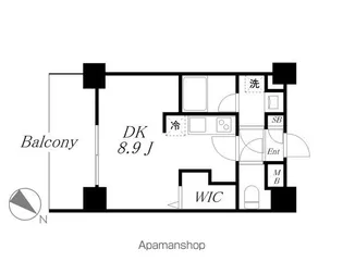 エステシア名駅【6階】の間取り