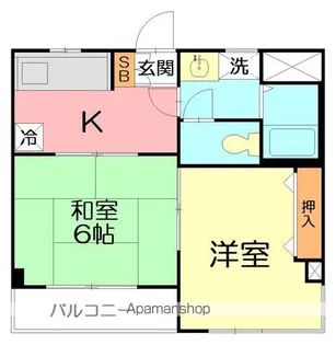 アーレス平塚【2階】の間取り