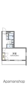 レオパレス中島【201号室】の間取り