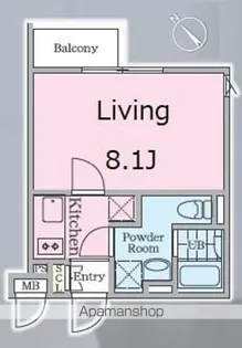 PASEO西新宿五丁目Ⅱ【304号室号室】の間取り