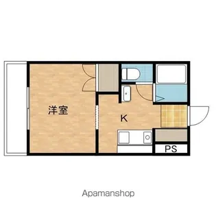 ベルメゾン新見【301号室】の間取り