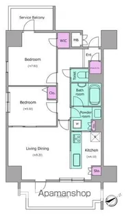 レジディア町屋【9階】の間取り