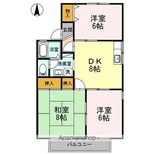 サンビレッジ B【2階】の間取り