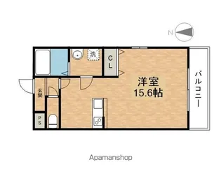 1Kの間取り画像